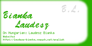 bianka laudesz business card